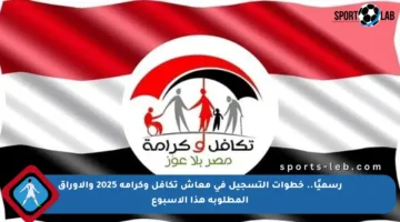 رسميًا.. خطوات التسجيل في معاش تكافل وكرامة 2025 والأوراق المطلوبة هذا الأسبوع